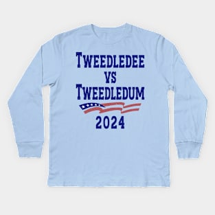 Tweedledee VS Tweedledum 2024 Kids Long Sleeve T-Shirt